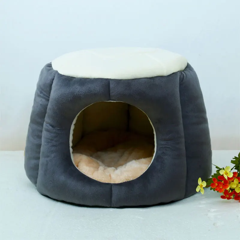 

Semi Enclosed Cat Nest, Tree Hole, Teddy, House, Pet Home, Dog, Soft, Large Space, Kennel, Puppy Bed, Breathable Mats