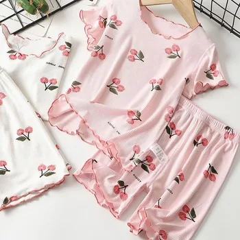 Girls Cherry Pajama Set 1