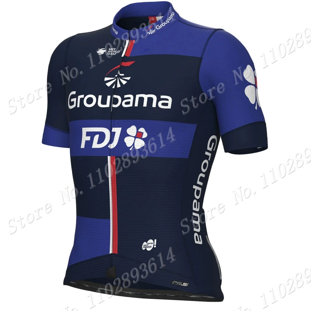 2024 France FDJ Team Cycling Jersey Set Mens Summer Bicycle Clothing Road Bike Shirts Suit Bicycle Bib Shorts MTB Ropa Maillot