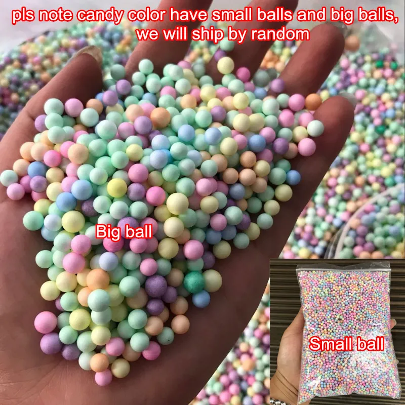 1pack Polystyrene Styrofoam Balls Bottle DIY Snow Mud Particles