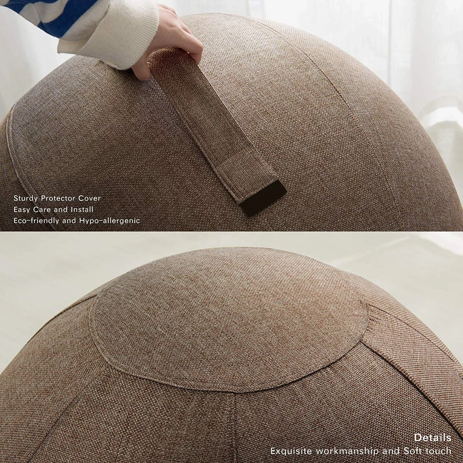 65cm Home Office Chair Sitting Ball Chair Yoga Ball Cover For Home Office