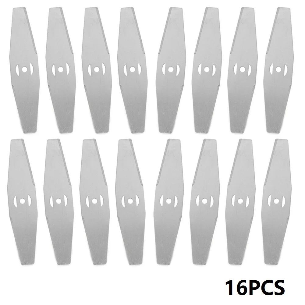 16Pcs 3 Hole Metal Replacement Blades Spare Parts For Grass Trimmer Lawn Mower Accessories Garden Tool Parts 6 Inch 150mm