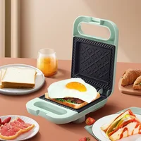 Electric Sandwich Maker Bread Presser with Non-Stick Coating Egg Omelette Pan Light Food Making Machine for Meat Beef Omelette 2
