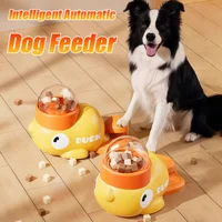 Automatic Dog Puzzle Feeder Interactive Toys Pet Food Treat Dispenser Cartoon Duck Design Anti-slip Pet Feeder for Dog Training 1