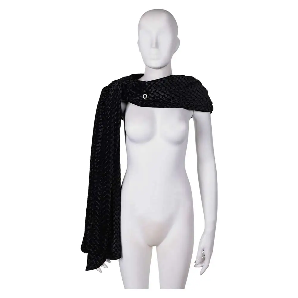 Princess Rhaenys Cosplay Black Scarf Shawl TV House Cosplay The Dragon Costume Accessories Women Roleplay Fantasia Props Decor