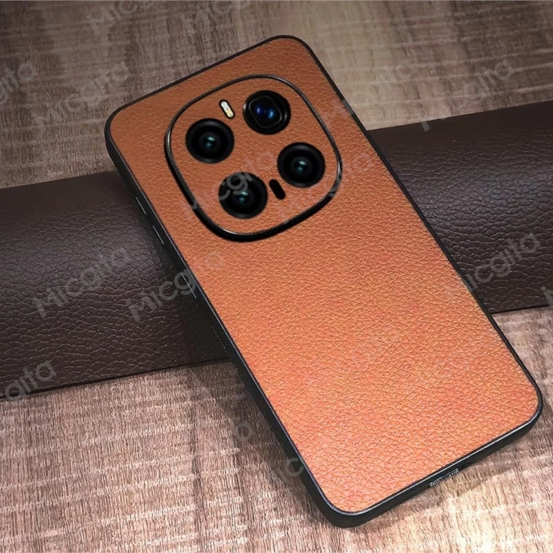 Premium Genuine Leather Shockproof Business Case - Durable Luxury Cover