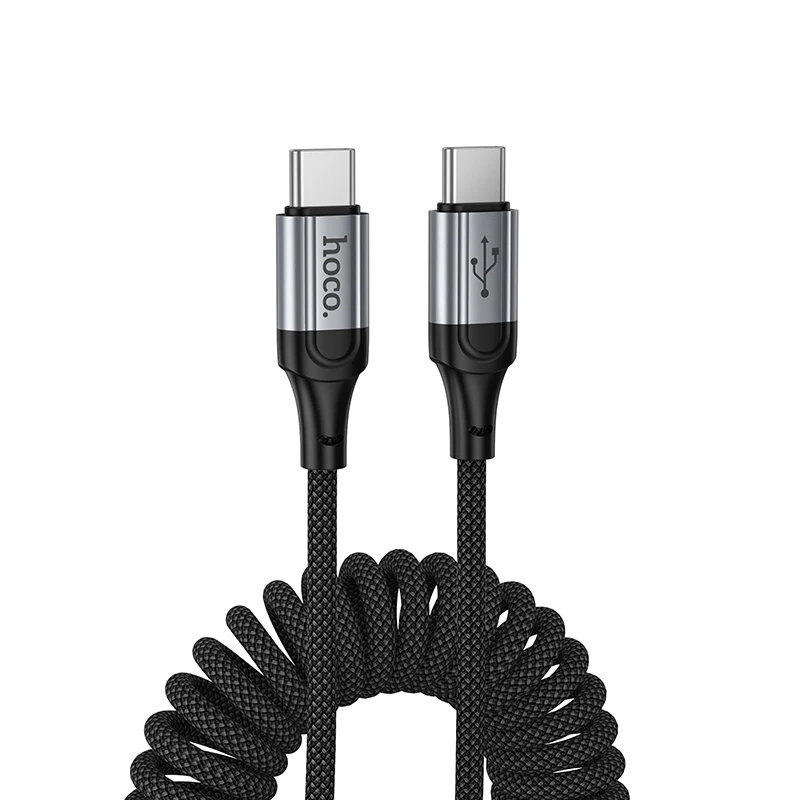 HOCO Spring USB C PD Fast Charging Cable with Telescopic Design