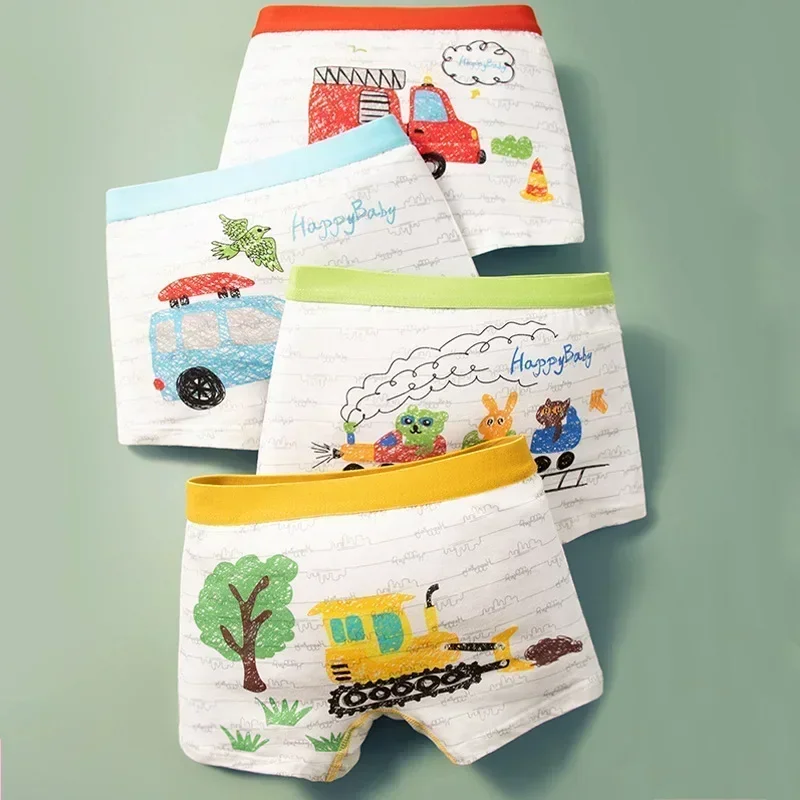 Boys Boxers 2pcs Children Underwear For Kids