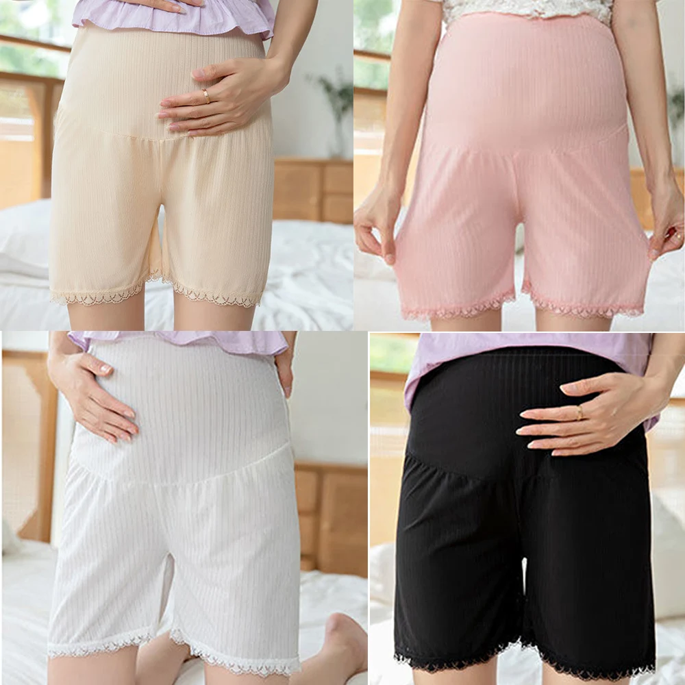 Woman Short Leggings Maternity Soft Breathable Adjustable Waist Pregnant Pregnancy Clothes Pants Ropa Mujer Embarazada Premama