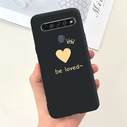 Floral Silicone Back Cover - Fashionable Soft Phone Case Protector for LG K61 (Capa - U01)