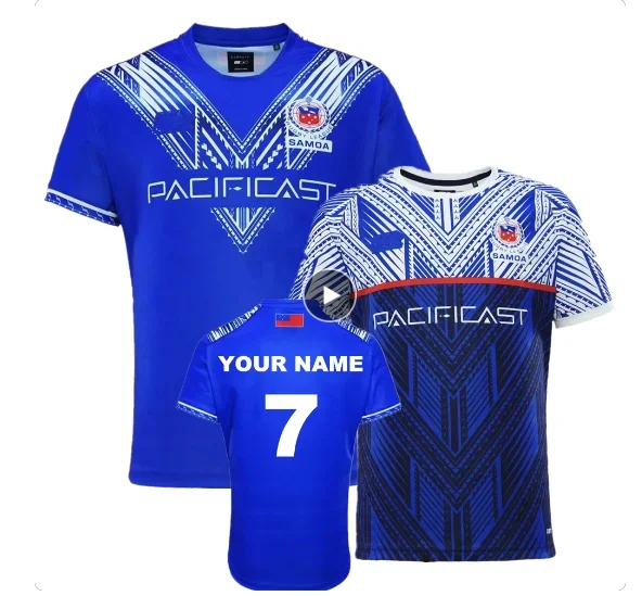 Samoa Rugby Jersey Rugby Shirt Name and Number t-shirt