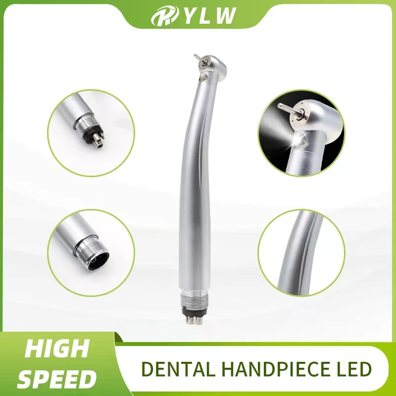 

Dental Handpiece LED High Rotation Pens Tool Dentist Water Spray High Speed Turbine Machine Ceramic Bearing 2/4 Hole Dentistry