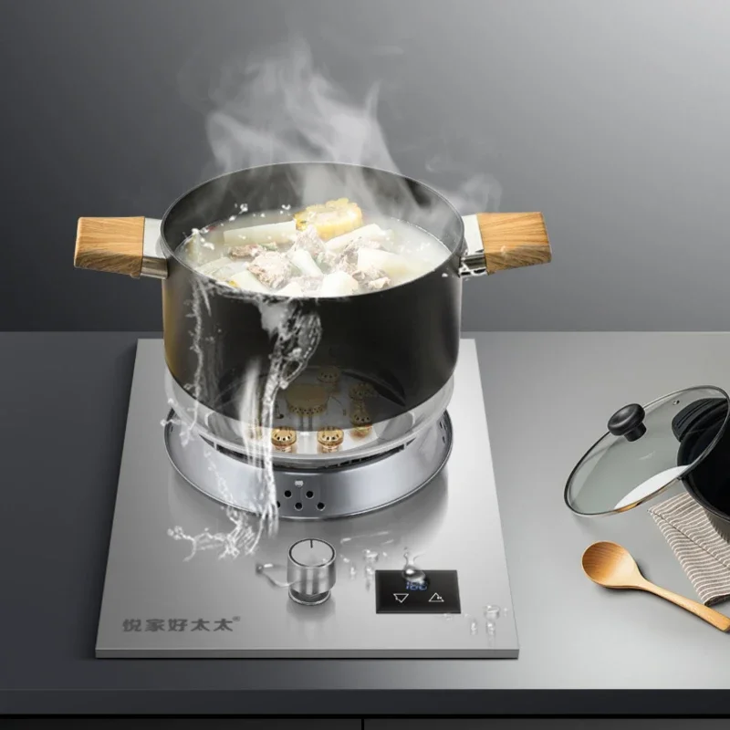 Kitchen Versatile Stainless Steel Gas Stove Household Gas Stove Liquefied Gas Natural Gas Embedded Desktop Furnace 3