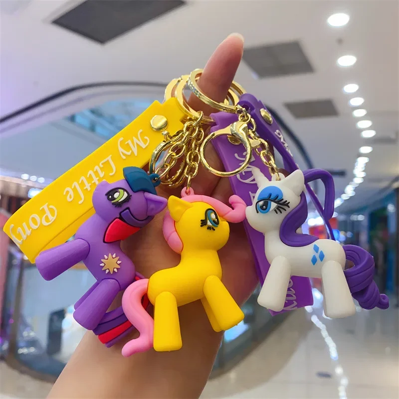My Little Pony キーチェーン　レインリボン　ジュンプランニング 5cm Hasbro Cartoon Little Pony Unicorn Anime Figure Rainbow