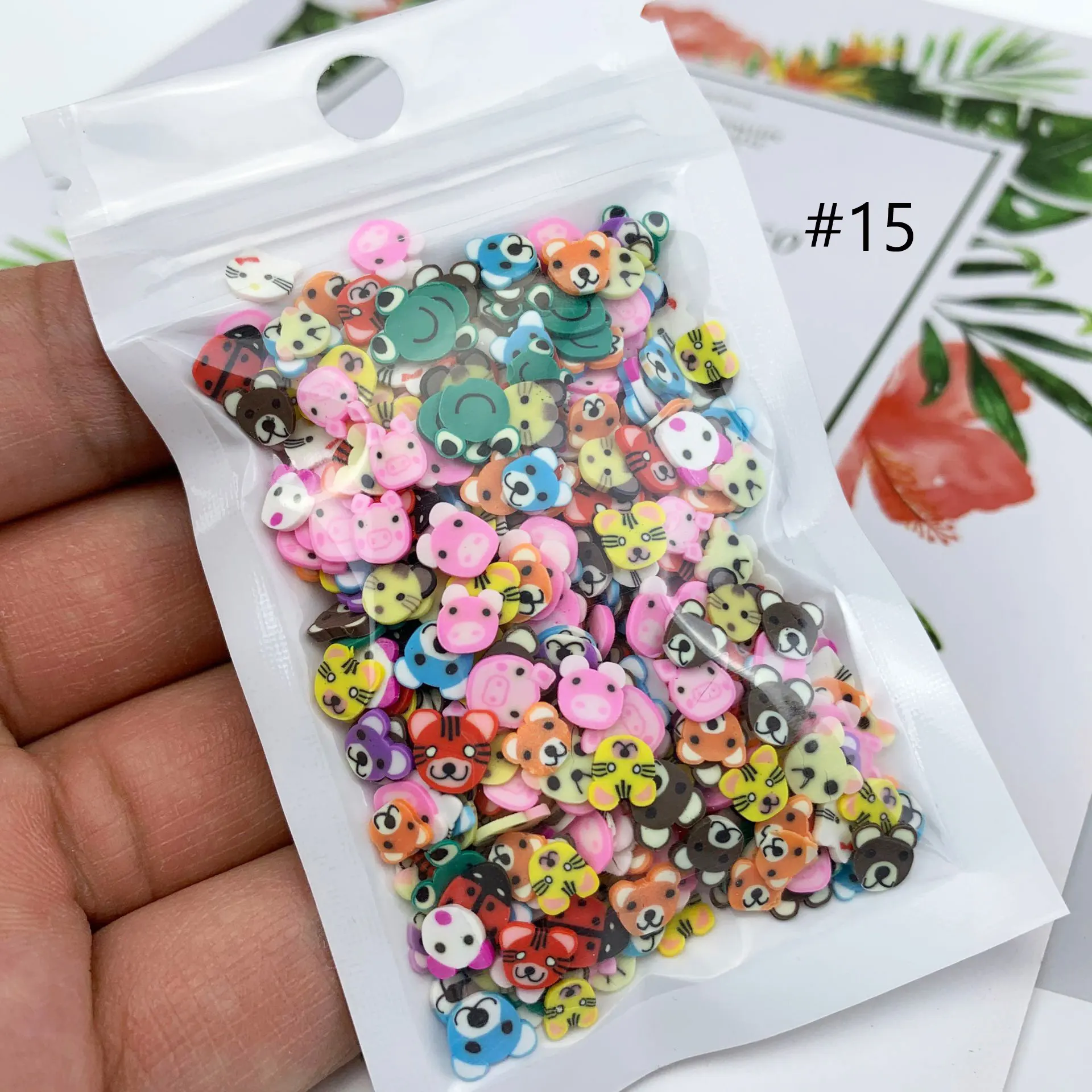 Lip Gloss DIY Decorations Fruit Soft Clay Slice