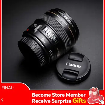 캐논 EF 85mm F1.8 USM 대형 조리개 고정 초점 자동 초점 풀 프레임 DSLR 카메라 렌즈, 250D 90D 5D II 6D SL3 T8i 용