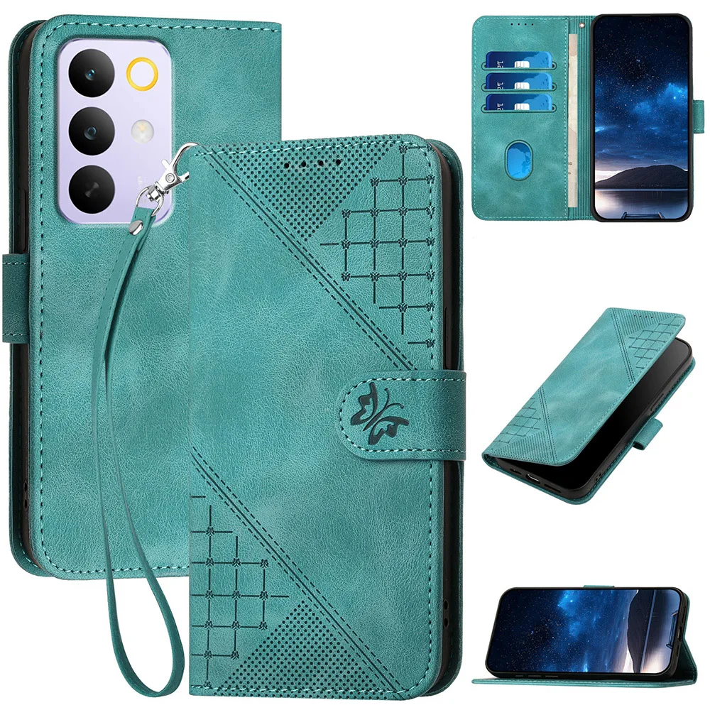 Luxury Leather Phone Case with Card Slot & Flip Wallet Design