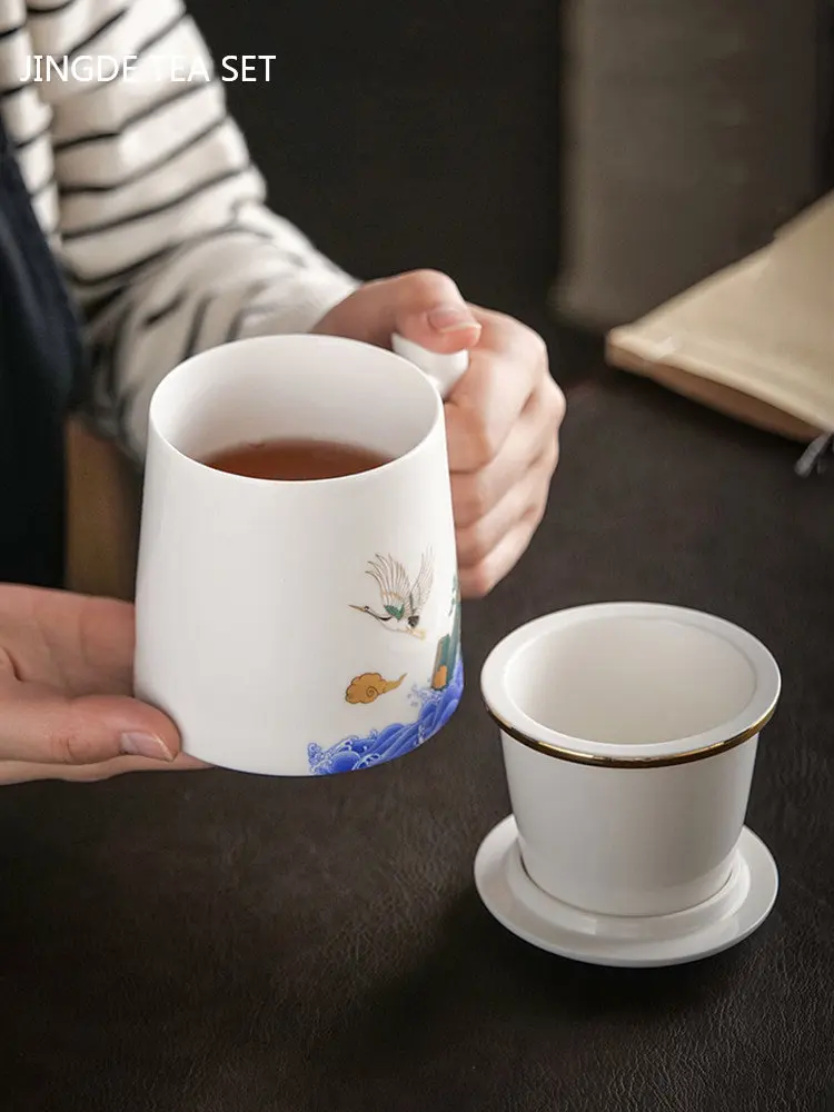 330ml Creative Ceramic Mug with Tea Bag Holder