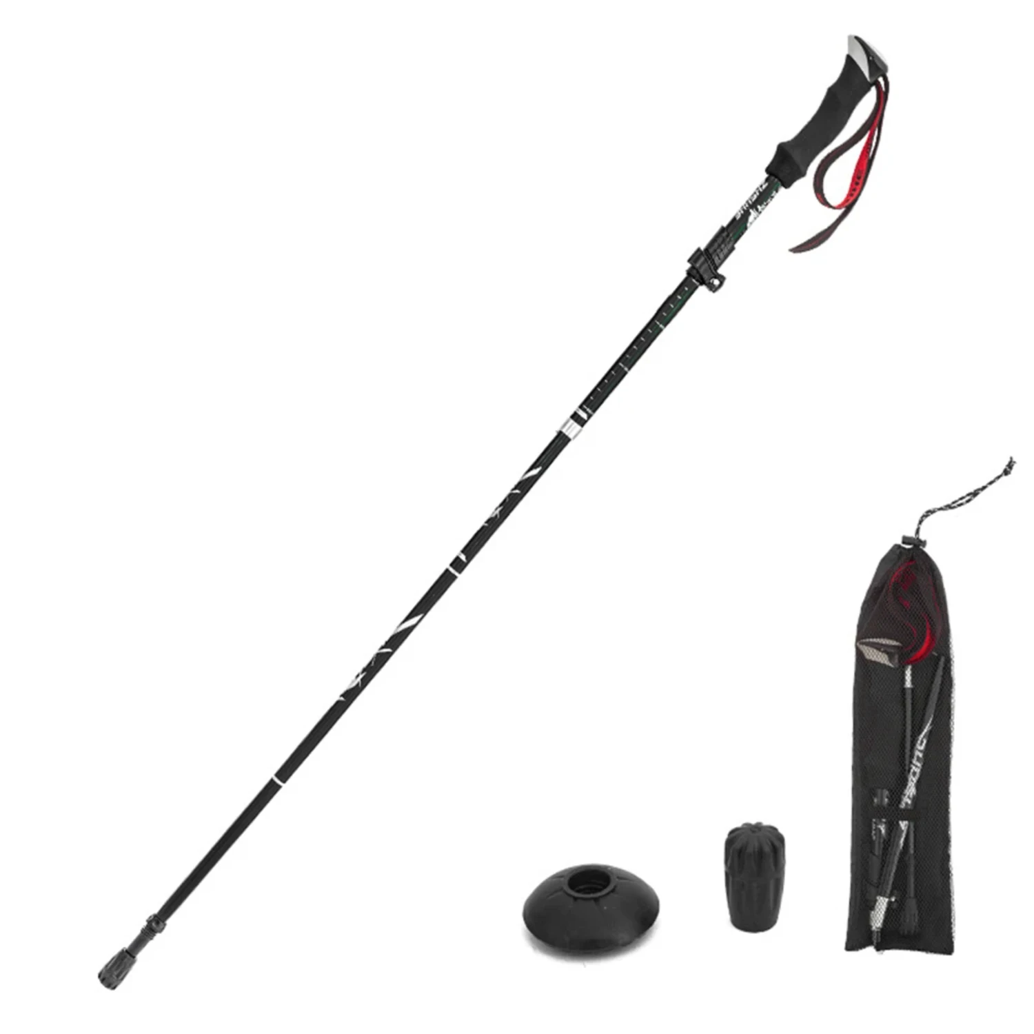 Lightweight Collapsible Trekking Pole Five-fold Walking Stick  Hiking Camping Backpacking Aluminum Alloy Trekking Pole 6