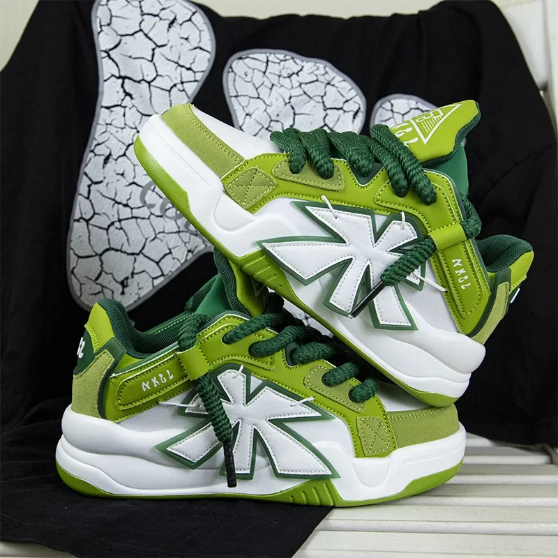 2024 Spring and Autumn Men's Thick Sole Elevated Casual Sports Shoes Fashion Breathable and Durable Running Shoes sneakers men 6