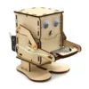 Robot Eating Coin Wood DIY Model Teaching Learning Stem Project Kit for Kid Science Experiment Wooden Assembly Kit 4