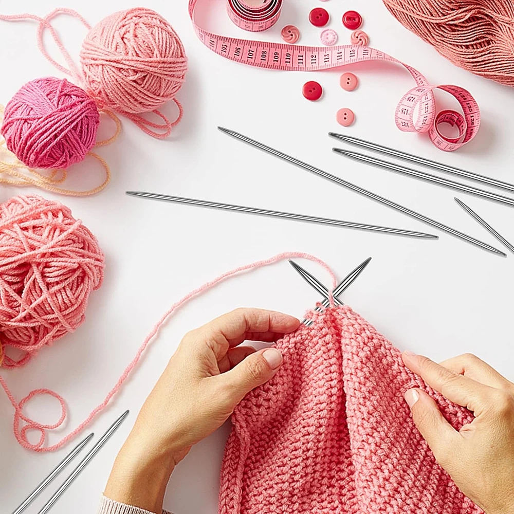 Double Pointed Knitting Needles Set 55 PCS Stainless Steel