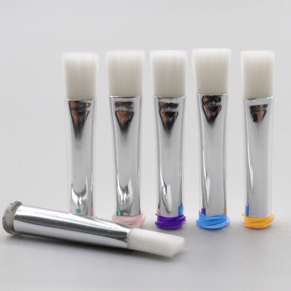 5Pcs 7-8mm 플랫 입 소프트 브러시 바늘 디스펜스 주입 바늘 정밀 디스펜스 기계 접착제 코팅 바늘