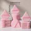 1Pcs Triangle Velvet Powder Puff Pizza Flours Mini Face Makeup Sponge Cosmetics Washable Makeup Tool Lightweight Beauty 5