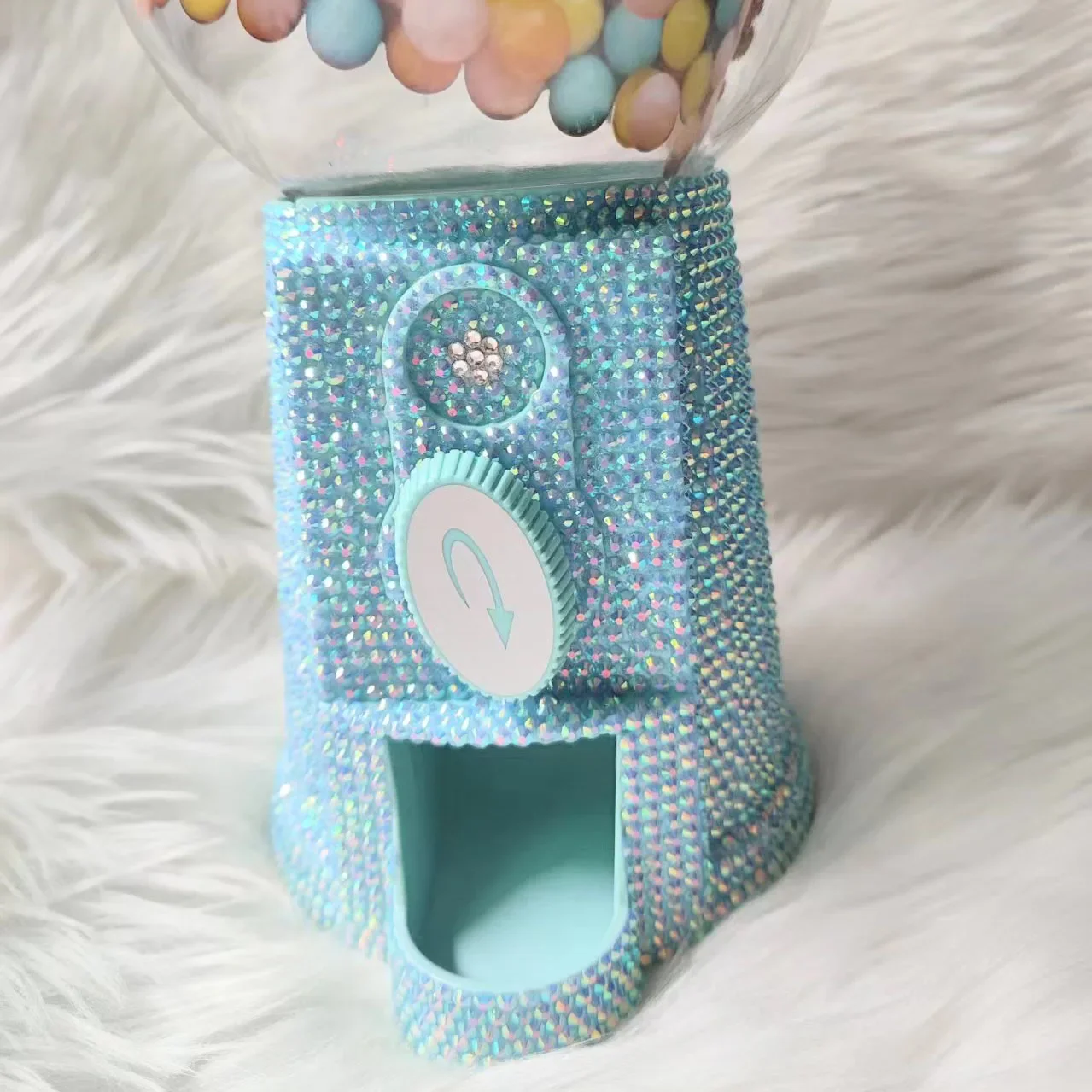 Sparkling Rheinstone Candy Machine Gumball Dispenser Coin Sorter Money Box Large Small Candy Dispenser Kid Gift Party Decoration 5