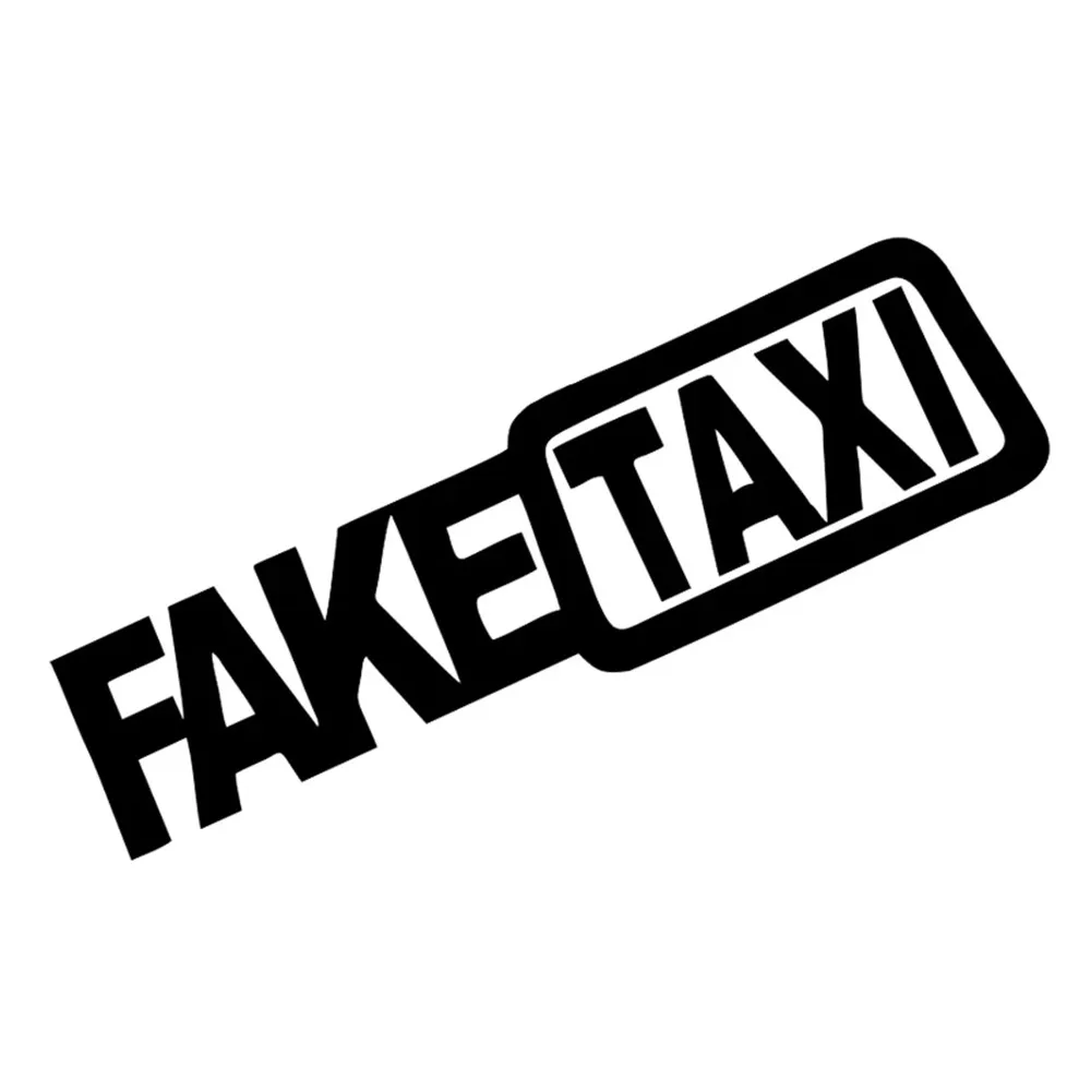 Funny FAKE TAXI Car Auto Sticker Decal Emblem Self Adhesive Vinyl Sticker