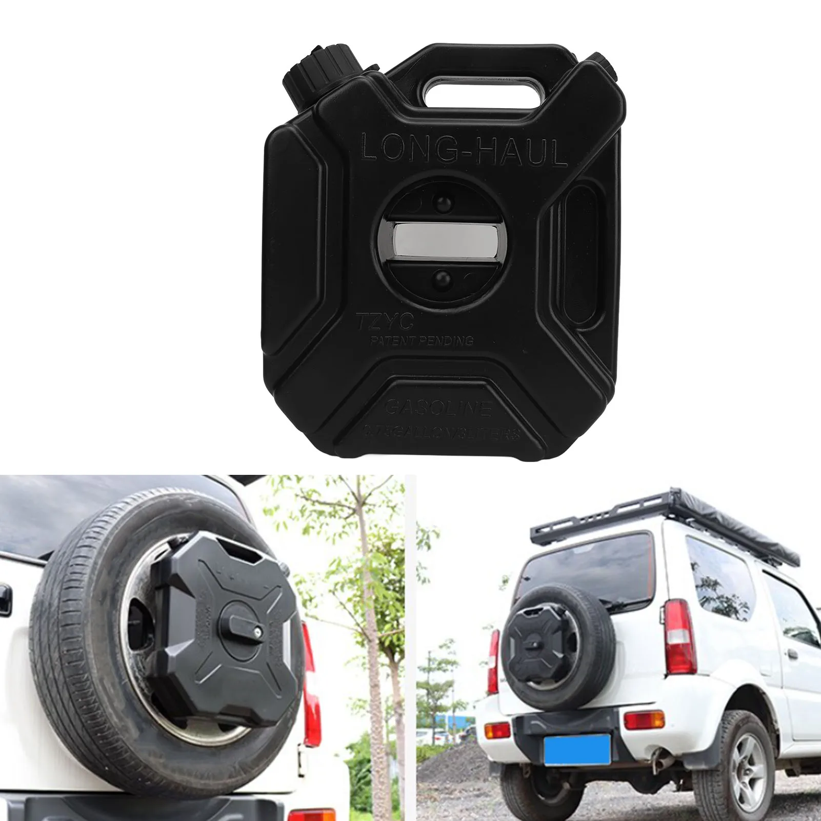 3L 0.75 Gallon Auxiliary Fuel Tank Large Capacity Emergency Gas Can For Car Motorcycle UTV ATV
