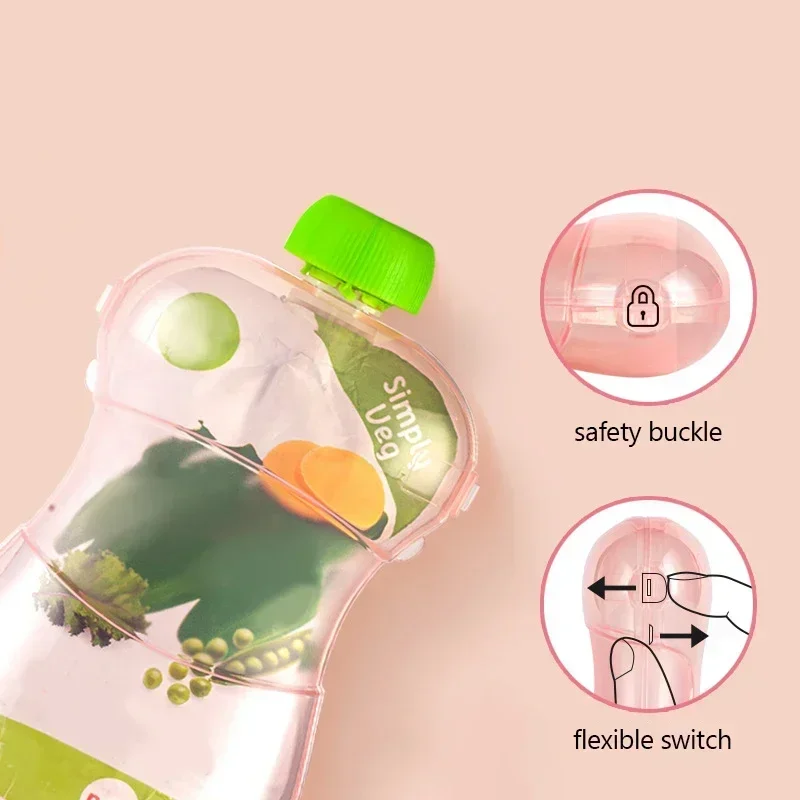 Fruit Puree Anti-squeeze Box Baby Toddler Food Supplement Bag Children Fruit Puree Box Juice Yogurt Food Supplement baby food storage containers,portable food storage box,food pouch