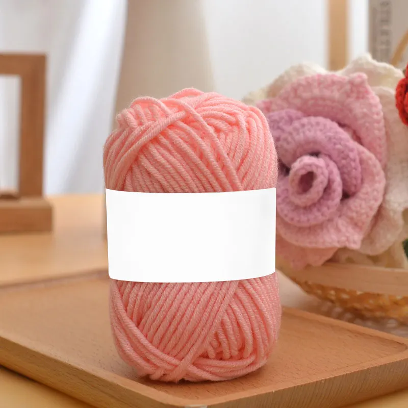 Pure Colour Series Lover Yarn 30g Milk Cotton Yarn Woolen 5 ply Thread for Knitting Scarf Wool Handmade DIY Scarves Gift