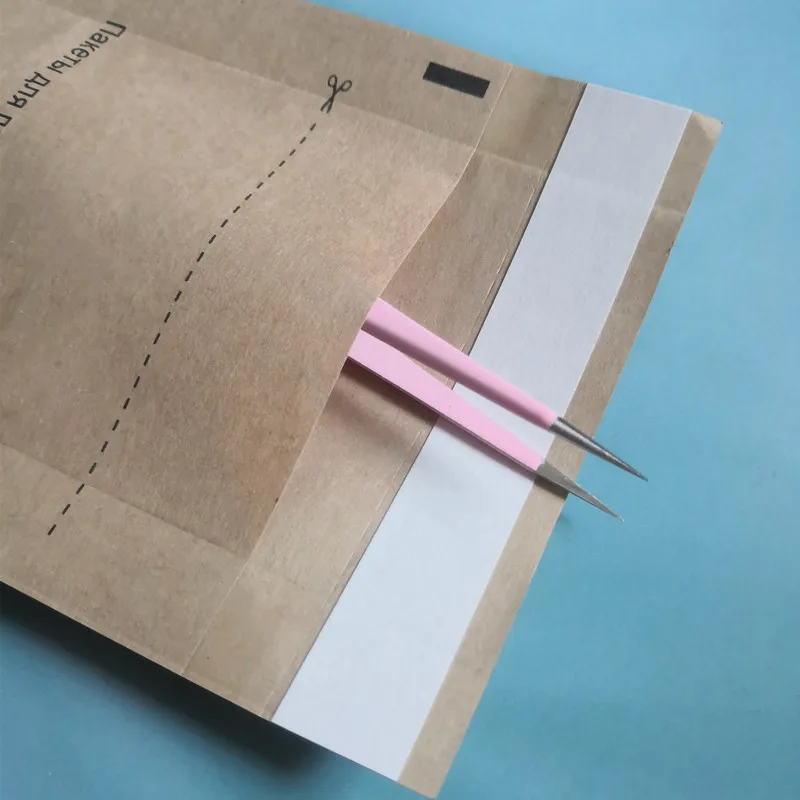 Nail Art Clean Kraft Bag Accessories Disposable Nail Disinfection Pouch 50pcs disposable nail art bags