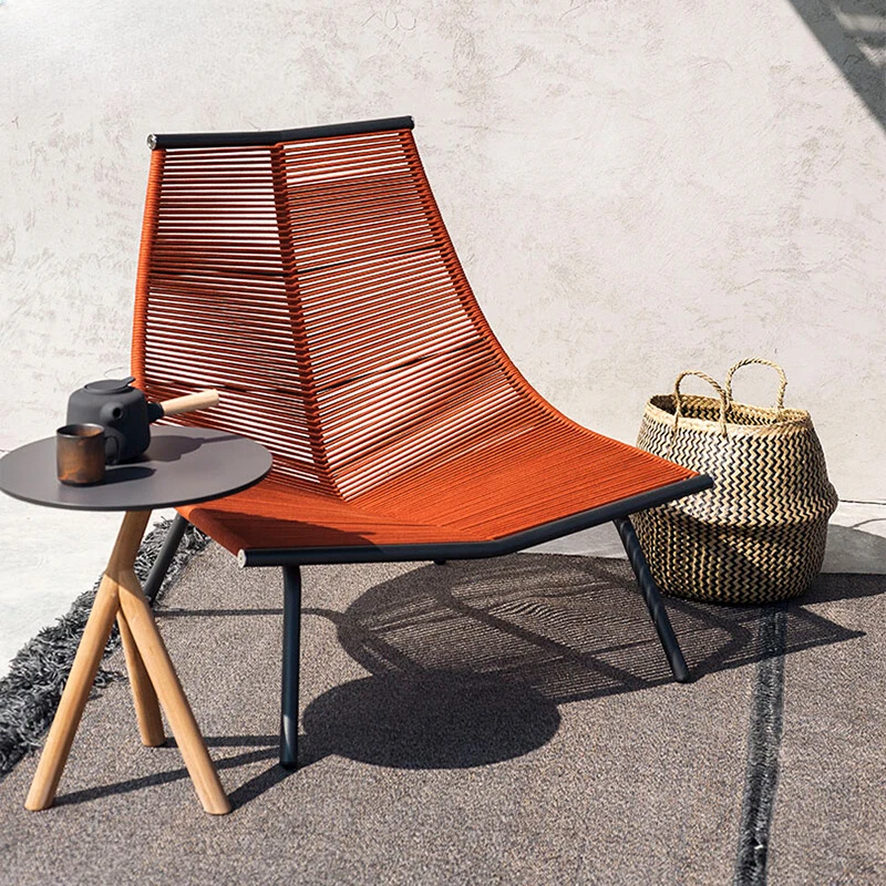 

Italian Unique Garden Chairs Comfortable Ergonomic Minimalist Lounge Garden Chairs Rattan Pillow Sillas Salon House Furniture