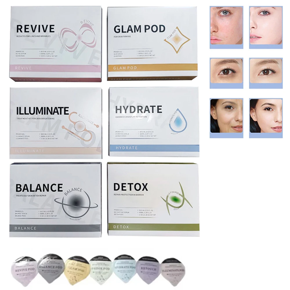 Oxygen Charcoal 7 Types Pods DETOX GLAM CO2 Oxygen Pods Capsule