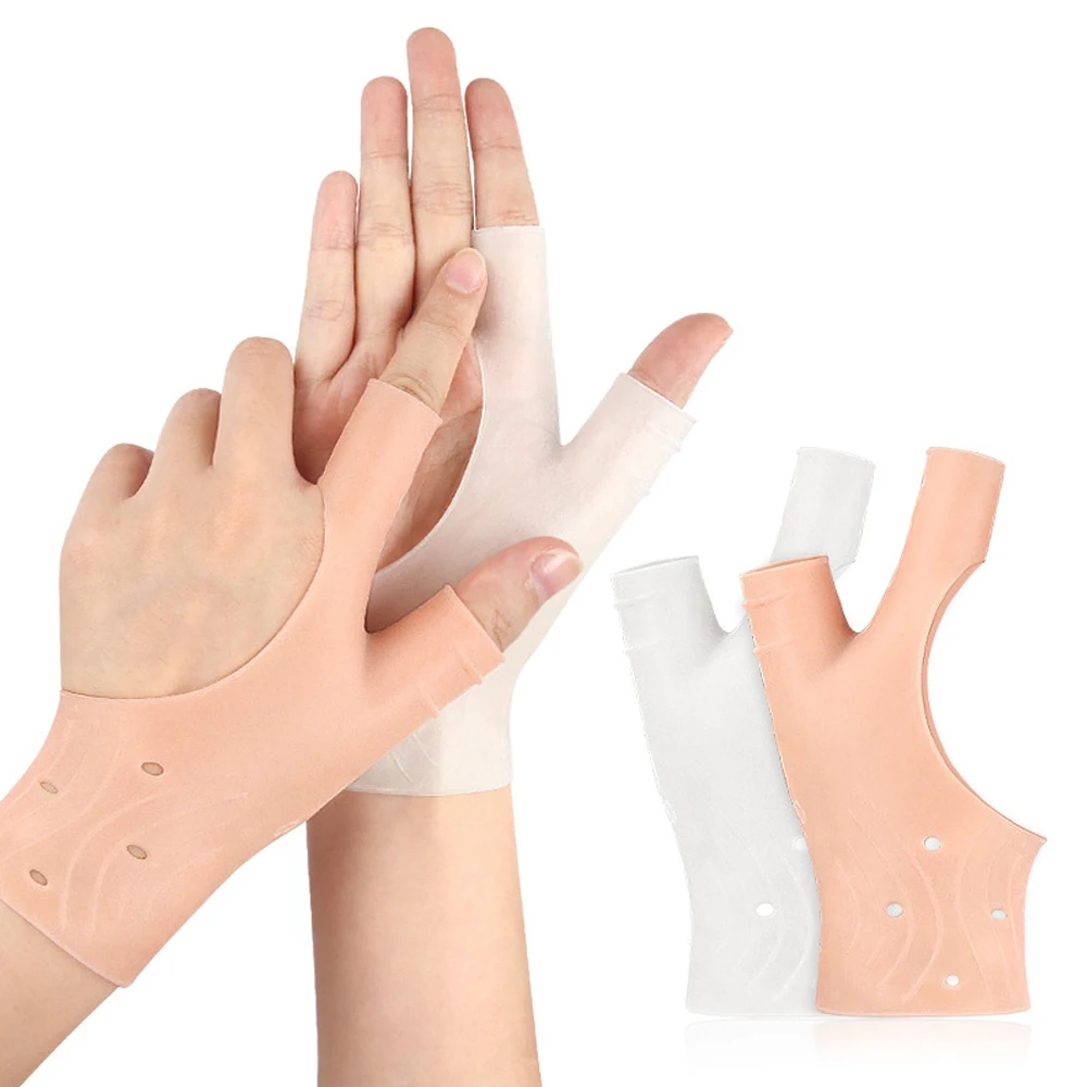 1PCS Gel Wrist Thumb Support Braces Unisex Wrist Hand Thumb Gloves Soft Waterproof Left and Right Hand Compression Sleeve