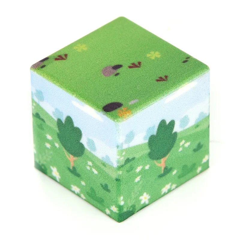 4PCS/Set 2.5 * 2.5CM Magnetic Block World Building for Children Decompression Cube Sensory Magnetic Block Toys