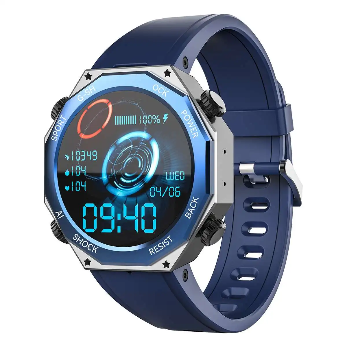 

Tank M1 5ATM Waterproof Swimming Hifi Bluetooth Call Heart Rate Blood Pressure SpO2 Monitor Fitness BT5.3 Smart Watch