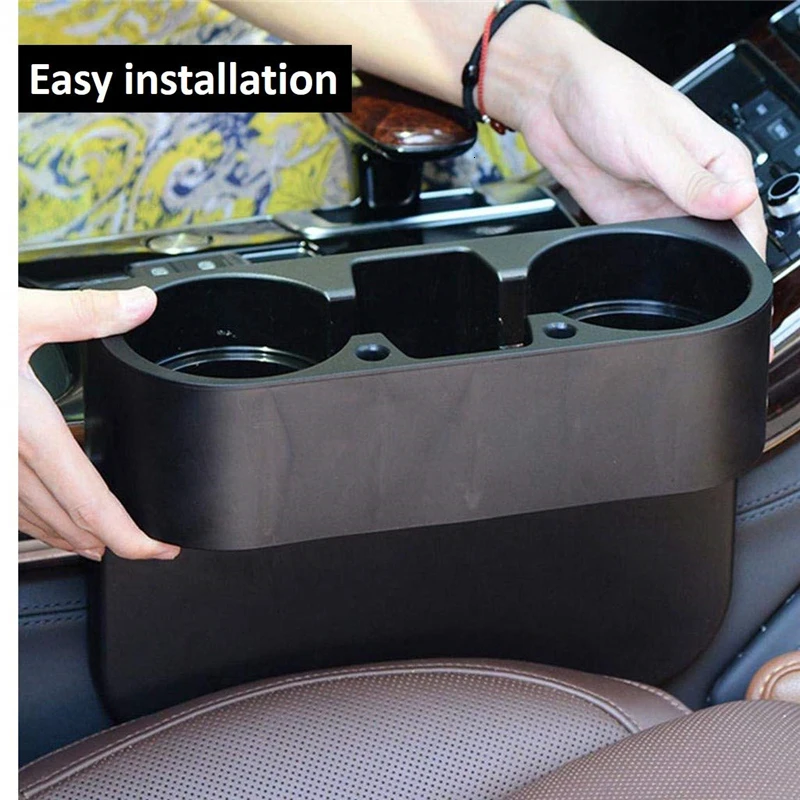 Multi Function Car Cup Holder Auto Seat Gap Water Cup Drink Bottle Can Phone Keys Organizer