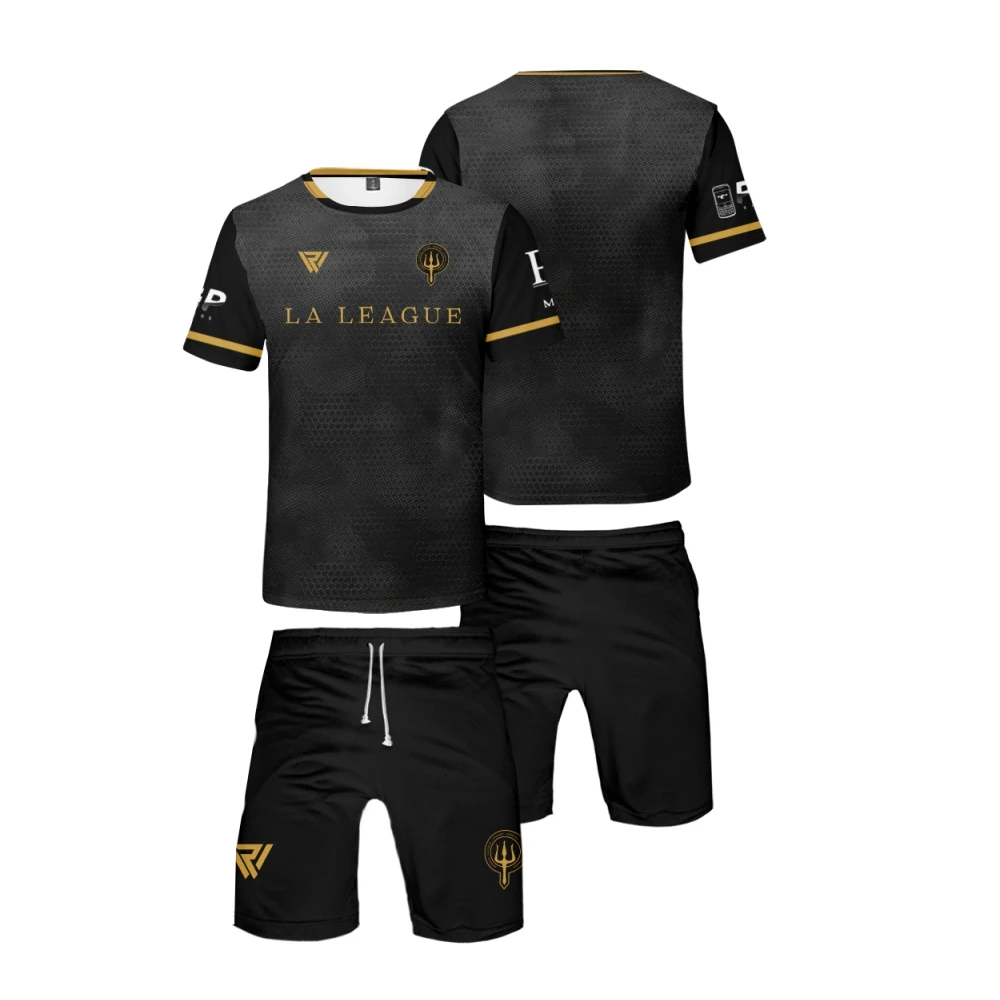 Werenoi t-shirt Shorts 2 pièces ensembles Hip Hop pantalons courts t-shirt 2 pièces costume Streetwear demi-pantalon ensemble à manches courtes pantalon de survêtement décontracté