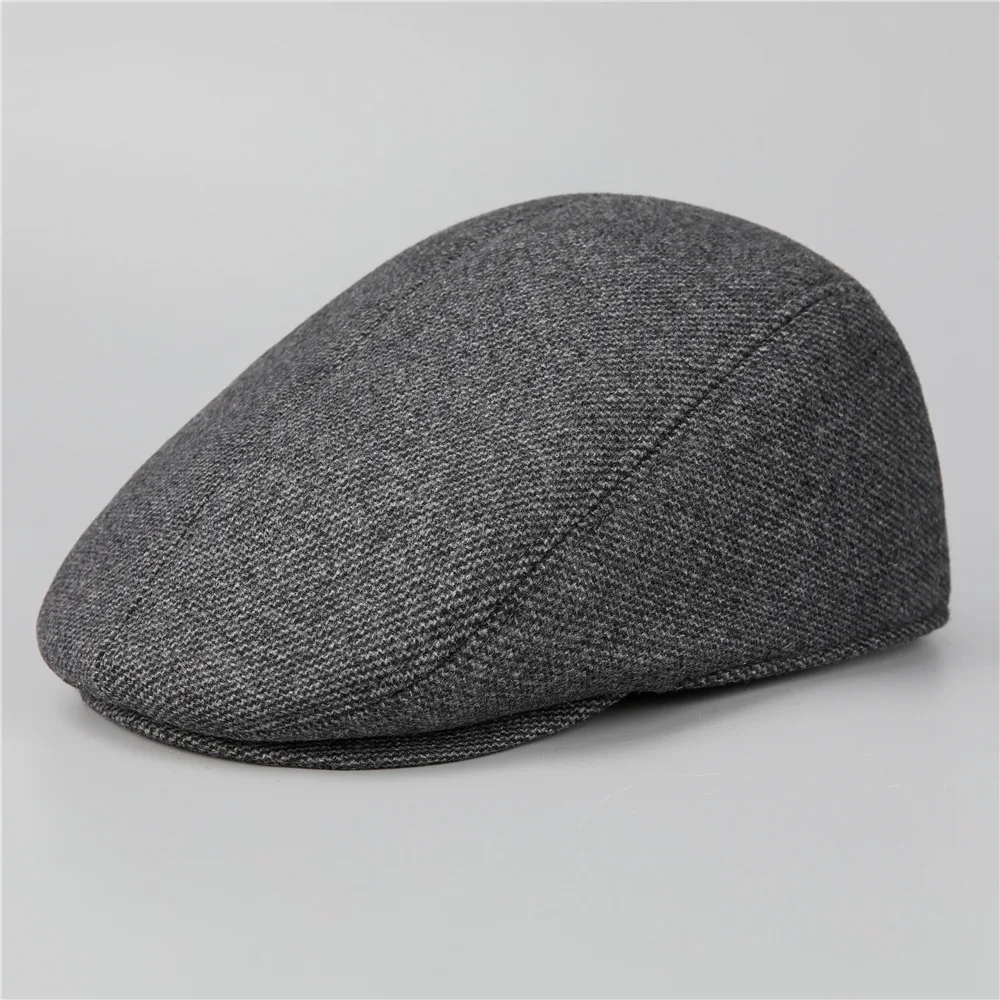 Men's Cap Autumn and Winter Thickened Ear Protection Old Man Hat Middle-aged and Elderly Dad Cotton Hat Wool Caps