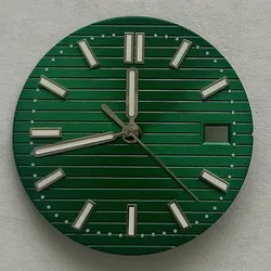 Enhanced Dial and Hands Set for NH35 Movement Watches, 30.5mm (Green)