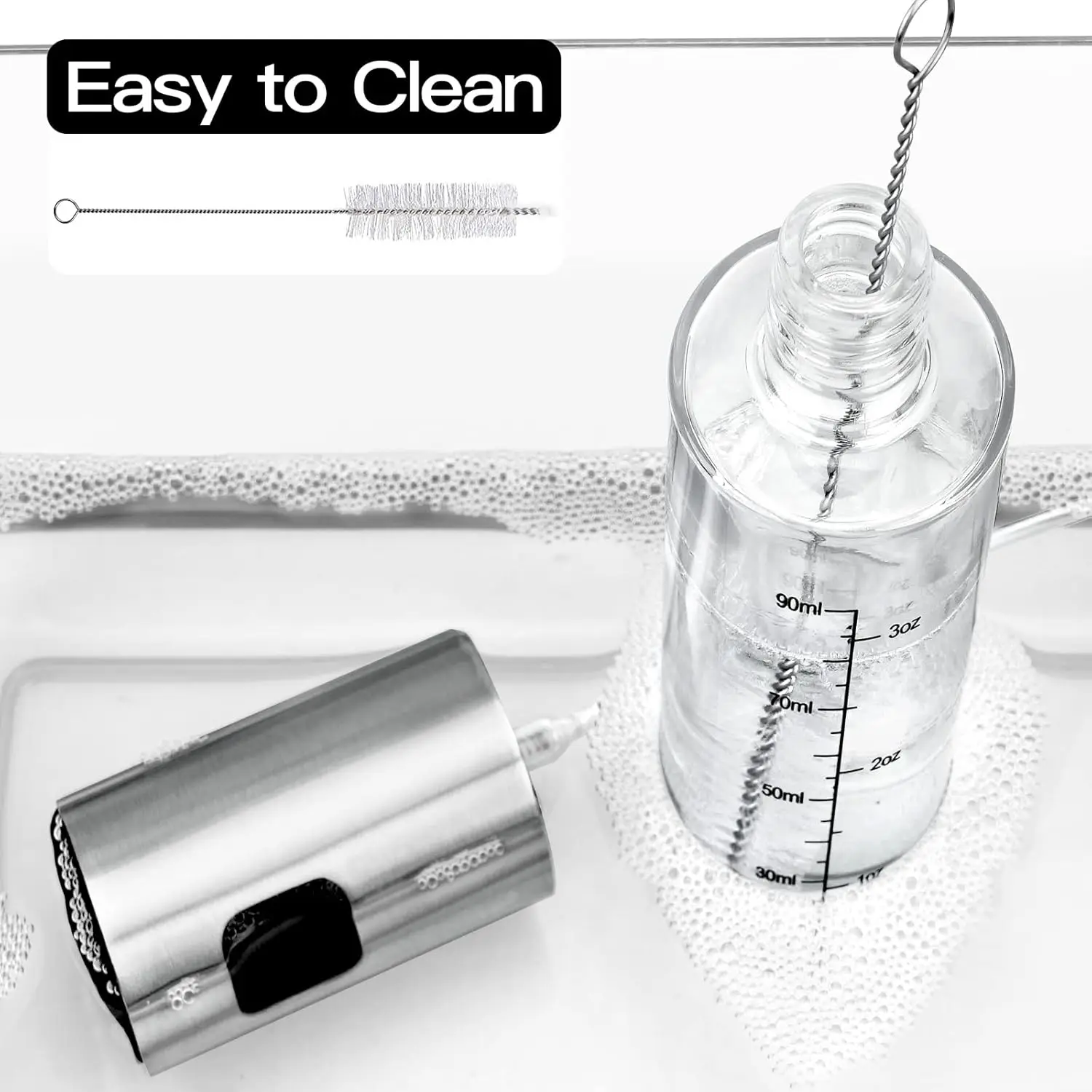 Oil Sprayer for Cooking, 2 Pack Upgraded Olive Oil Spray Bottle Mister Refillable with Scale Air Fryer Accessories for Kitchen