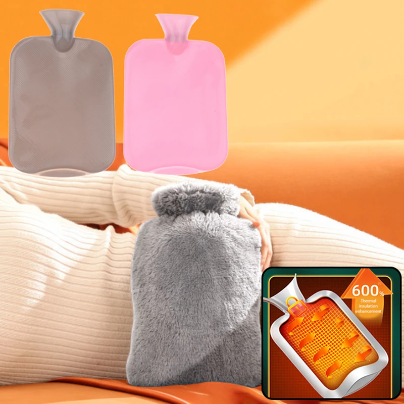 1000/2000ml Large-Capacity Hot Water Bag Removable Hot Water Bag Can Be Reused Women'S Belly Warmer, Hand Warmer