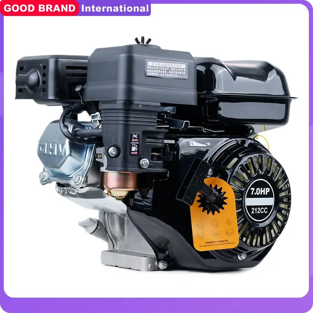 

6.5Hp 168F-1 бензиновый микро двигатель 4 кВт четырехтактный небольшой мощности аксессуары 196Cc плоский ключевой вал двигателя структура
