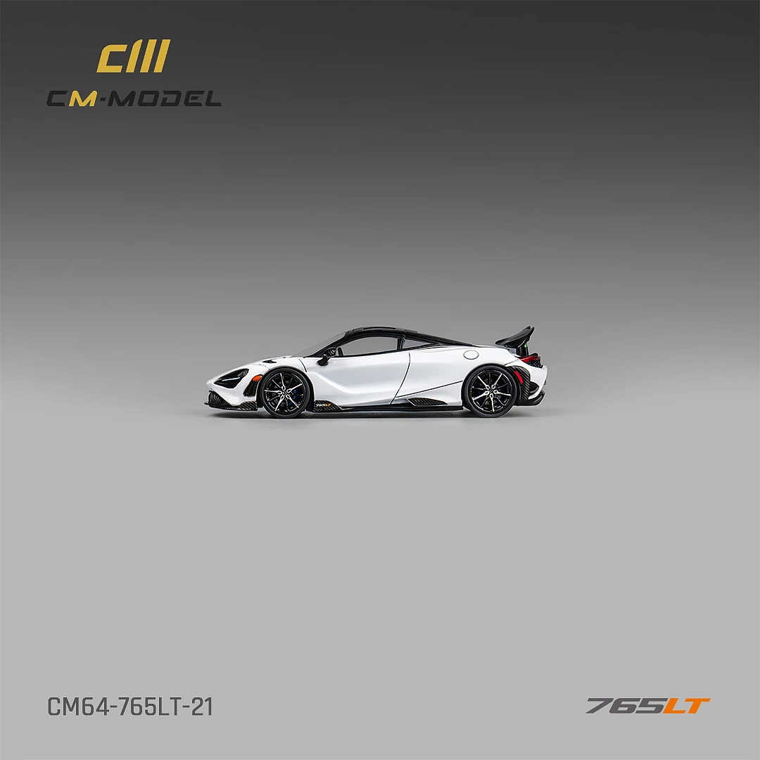 CM Model 1/64 765LT carbon cap tail supercar model * Two sets of wheels * In stock 5