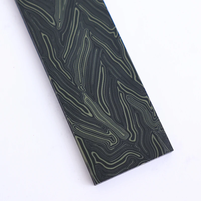 G10 Knife Handle Materials Blanks Damascus Pattern Scales for Making 130mm Length 1 Pcs knife handle spacer material,wood hand grip material