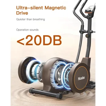 Niceday Elliptical Machine, Elliptical Exercise Machine for Home with Hyper-Quiet Magnetic Driving System 3