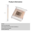 1Bag Double-head Wooden Cotton Makeup Stick Swab Applicator Q-tip Swab 4